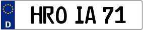 Trailer License Plate
